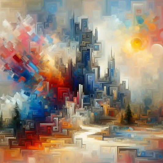 Discover the Beauty of Abstract Paintings! - Modern Elements Metal Art