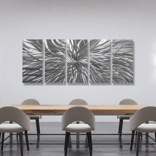 Why Silver Metal Wall Art Will Never Go Out of Style - Modern Elements Metal Art