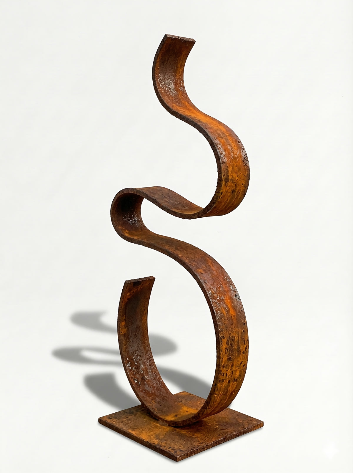 Rustic Sculpture: Metal Art titled Swirv