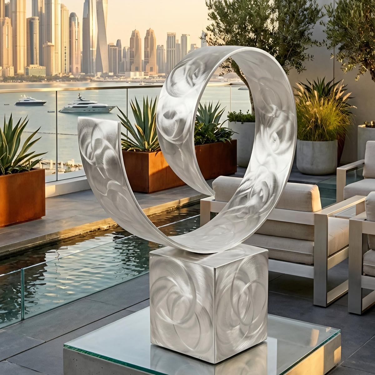Outdoor Sculpture: Metal Contemporary Art titled Sovereign
