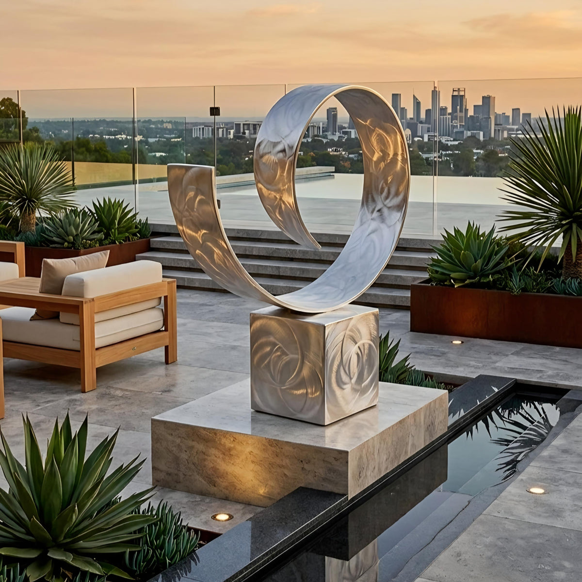 Outdoor Sculpture: Metal Contemporary Art titled Sovereign