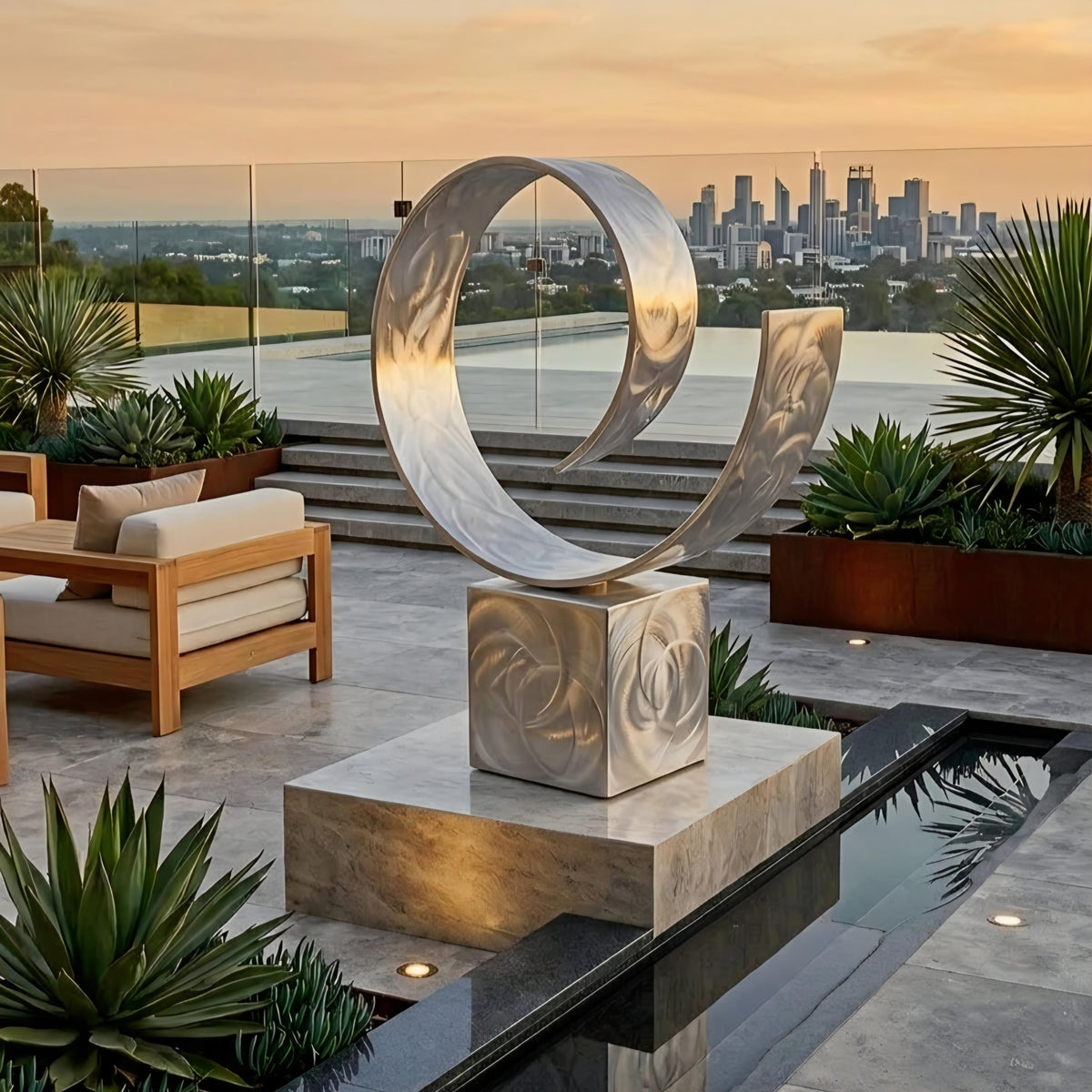 Outdoor Sculpture: Metal Contemporary Art titled Sovereign