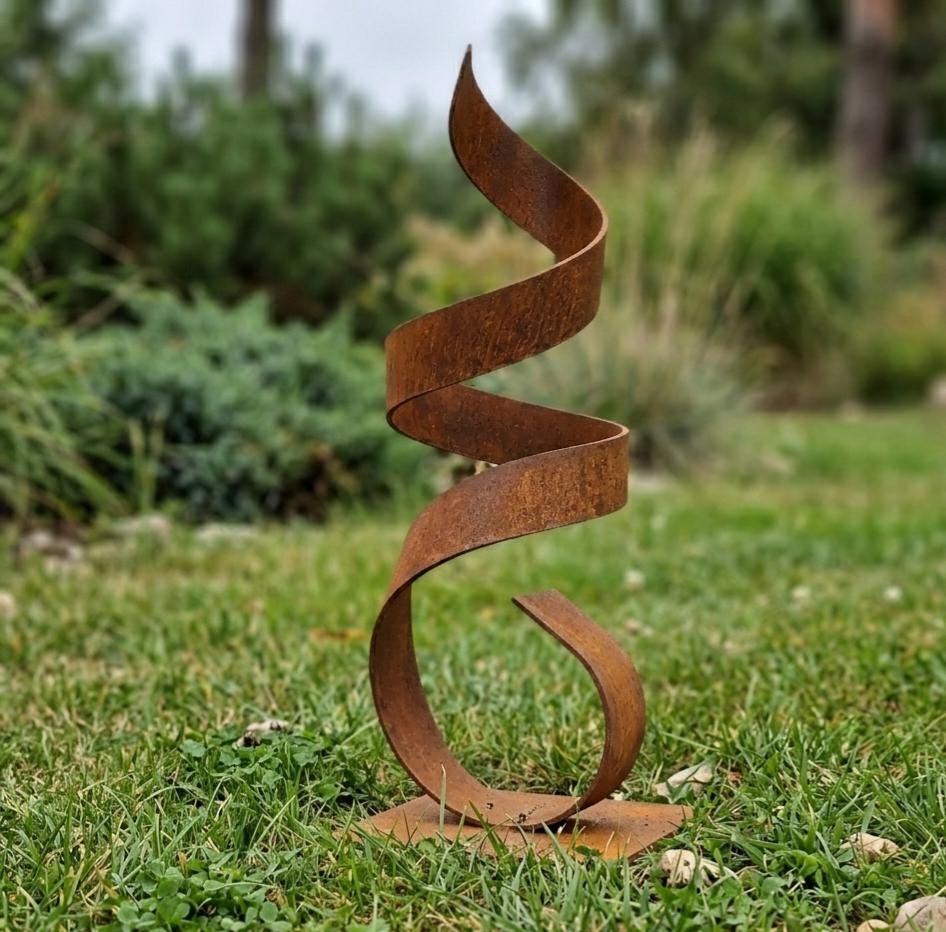 Rustic Garden Metal Gallery Sculpture: Continuum