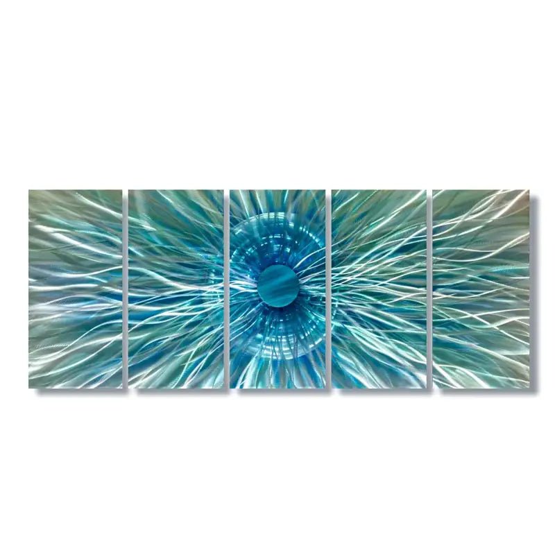 5 Piece Set Wall Art Sculpture Titled Neutron Star - Modern Elements Metal Art - 7364762972