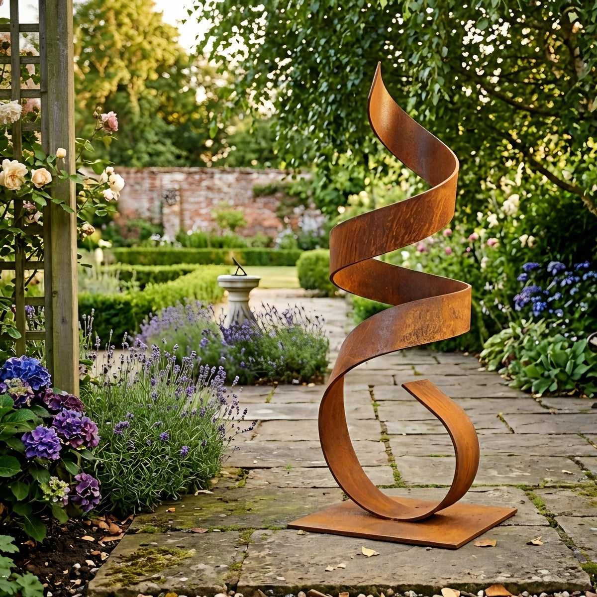 Rustic Garden Metal Gallery Sculpture: Continuum