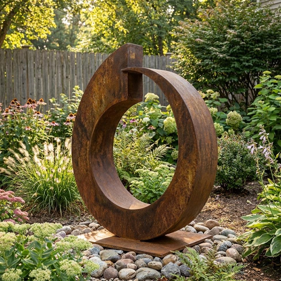 Garden Metal Sculpture Outdoor Decor: Juggernaut