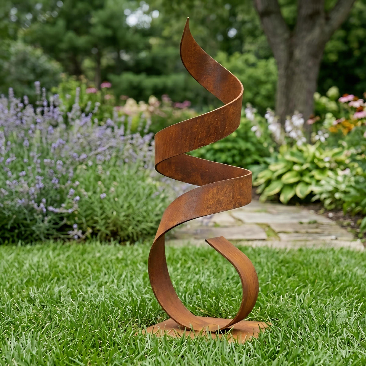 Rustic Garden Metal Gallery Sculpture: Continuum
