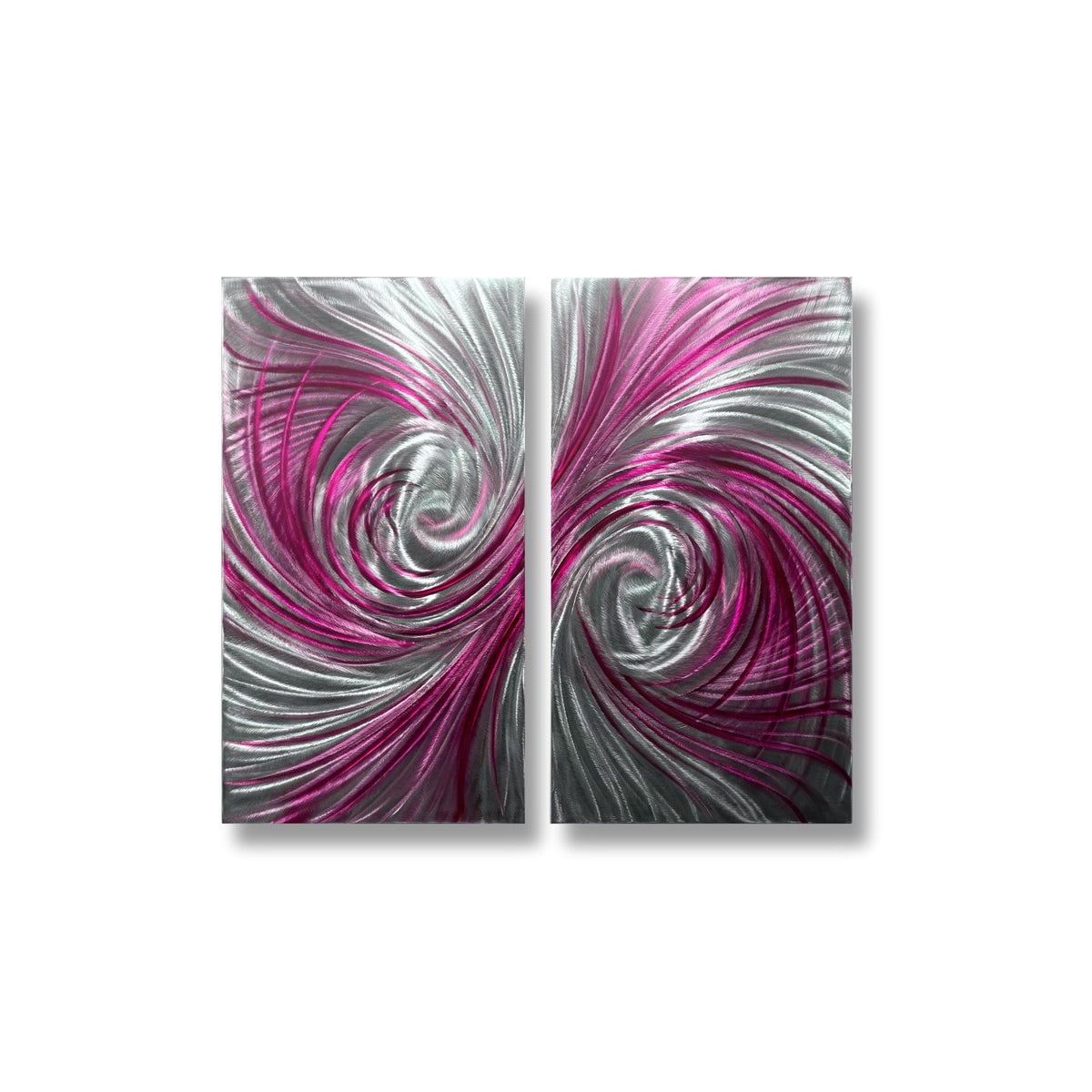 Luxury Metal Wall Art: Handcrafted Modern Wall Sculpture (Set of 2)