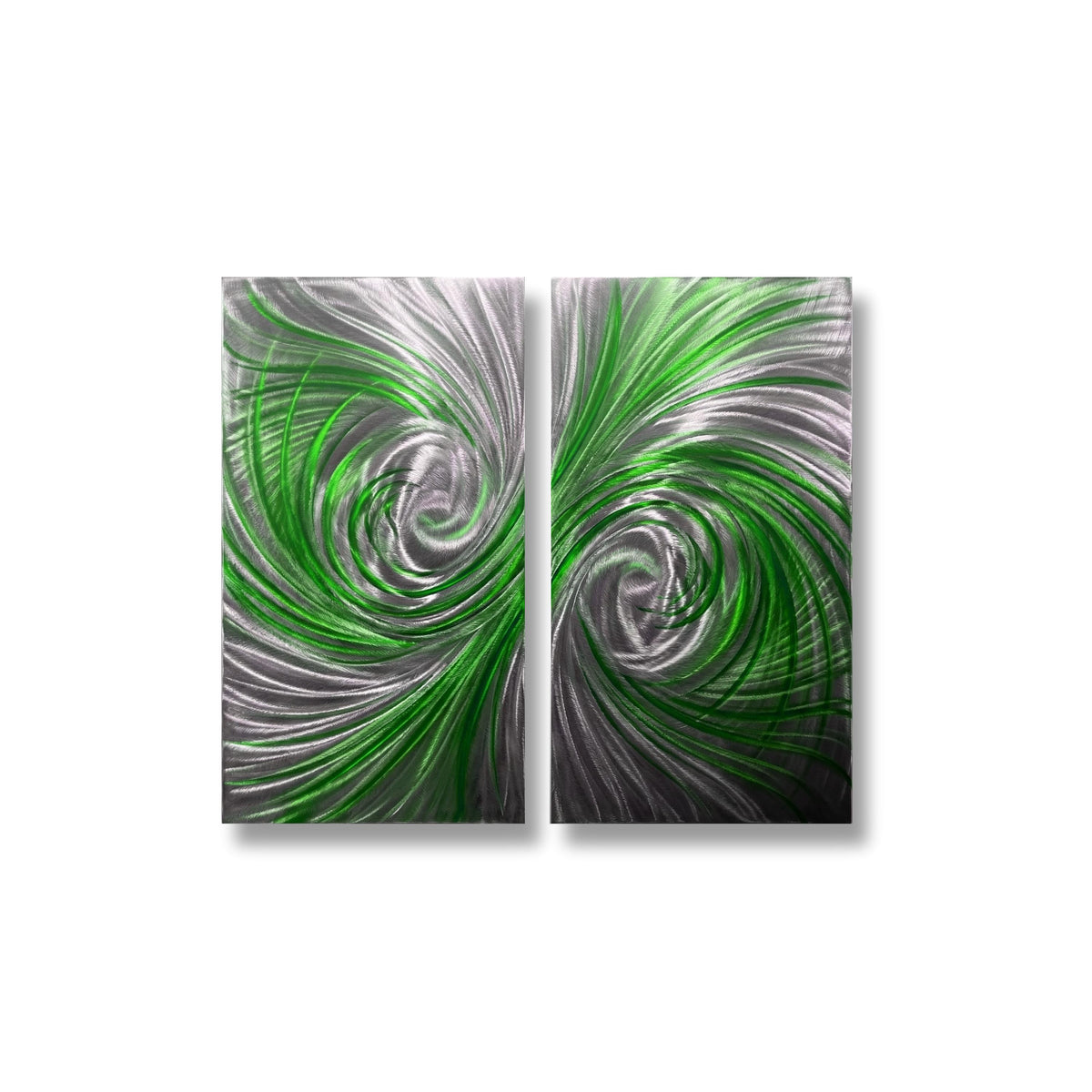 Luxury Metal Wall Art: Handcrafted Modern Wall Sculpture (Set of 2)