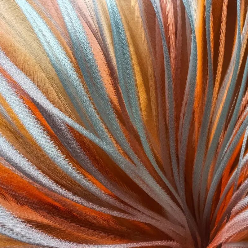 Abstract Metal Wall Art Titled "Modern Flame" - Modern Elements Metal Art - 63393939