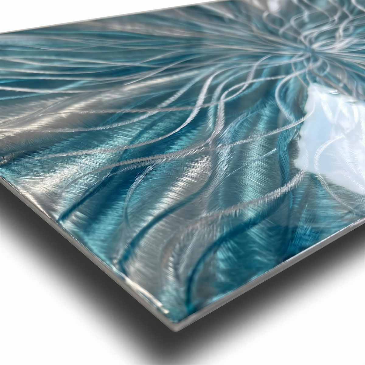 a close up of a laptop with a design on it