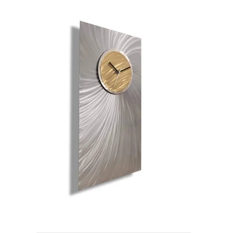 Big Clock Titled "Titan" - Modern Elements Metal Art - 23456787989