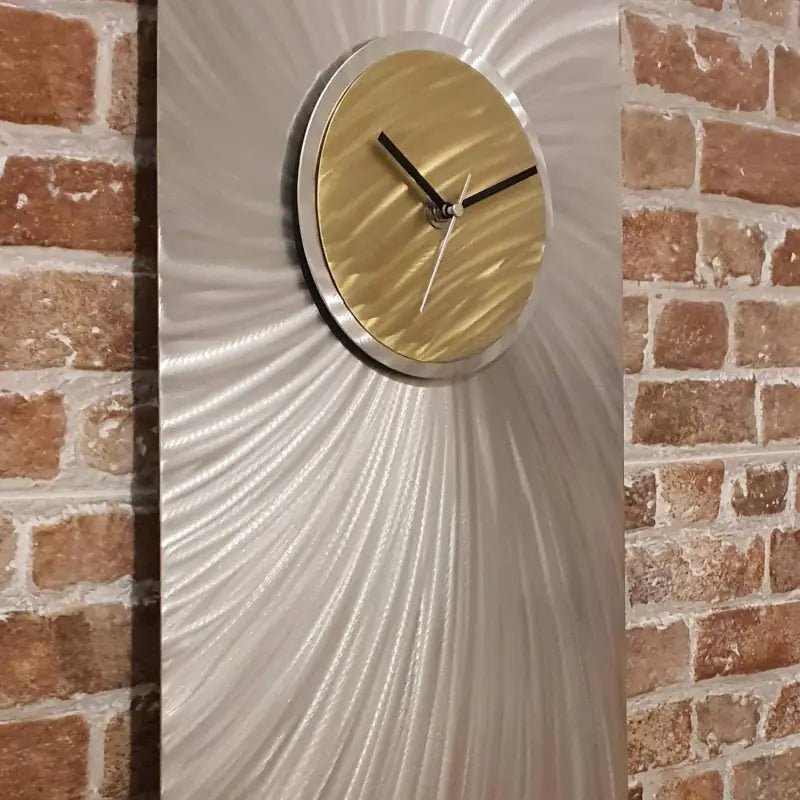 Big Clock Titled "Titan" - Modern Elements Metal Art - 23456787989
