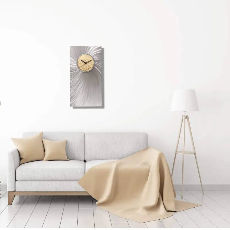 Big Clock Titled "Titan" - Modern Elements Metal Art - 23456787989