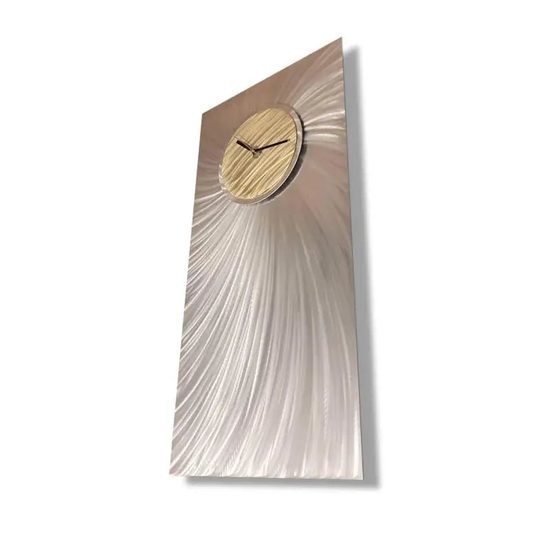 Big Clock Titled "Titan" - Modern Elements Metal Art - 23456787989