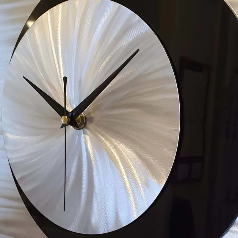 Black and Silver Wall Clock Titled βShadowβ Β£149.99 Christopher Henderson