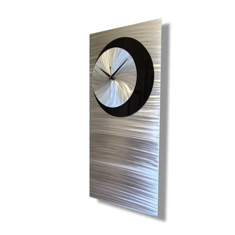 Black and Silver Wall Clock Titled βShadowβ Β£149.99 Christopher Henderson