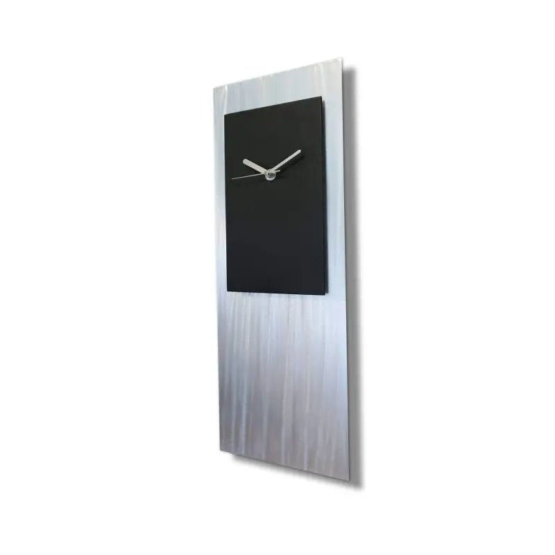 Black & Silver Wall Clock Titled "Atlas" - Modern Elements Metal Art - ME001LCV5