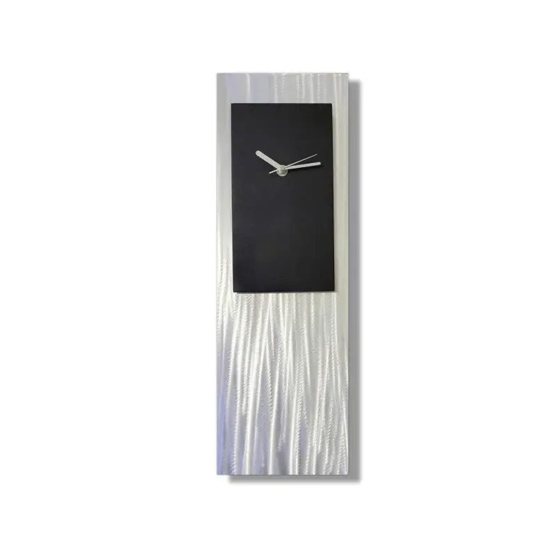 Black & Silver Wall Clock Titled "Atlas" - Modern Elements Metal Art - ME001LCV5