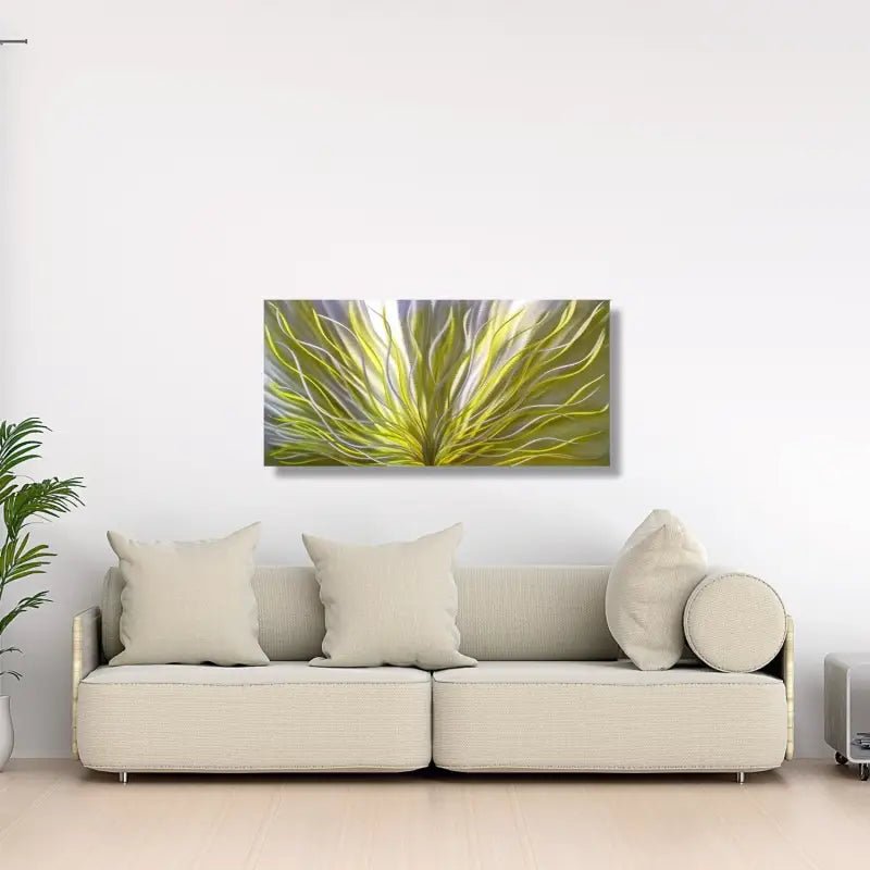Botanical Artwork Titled InBloom - Modern Elements Metal Art - ME4738X
