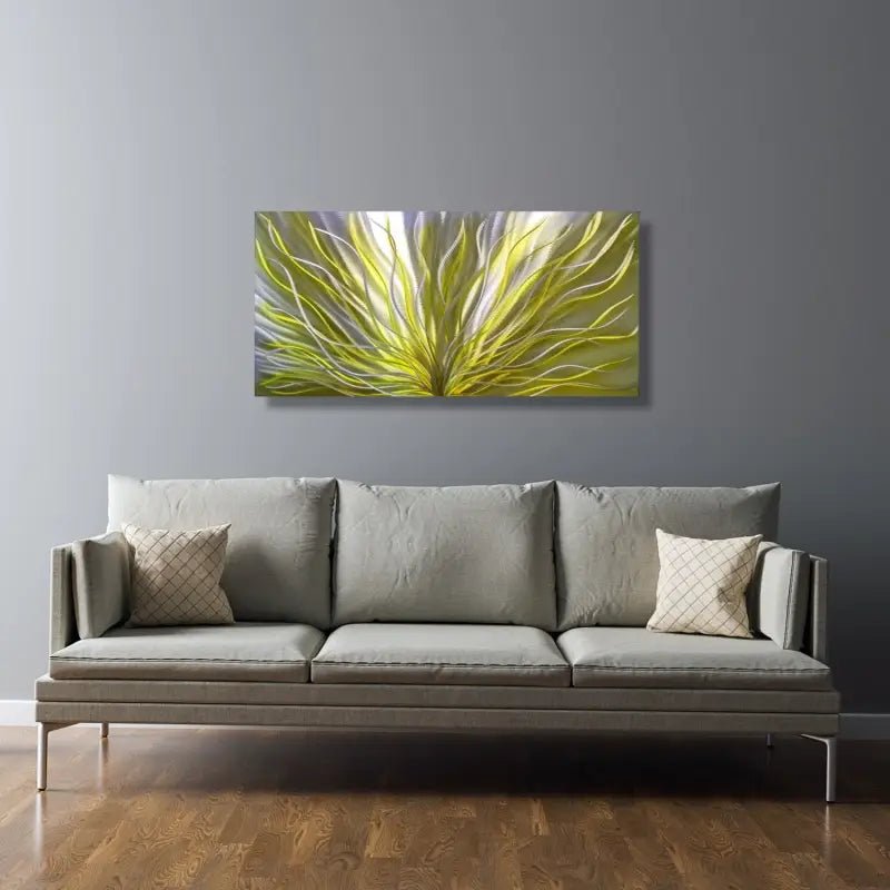 Botanical Artwork Titled InBloom - Modern Elements Metal Art - ME4738X