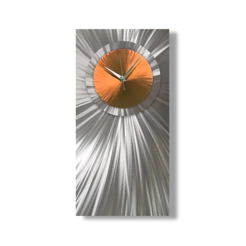 Colourful Unique Wall Clock Titled Radical Atom - Modern Elements Metal Art - INV27274