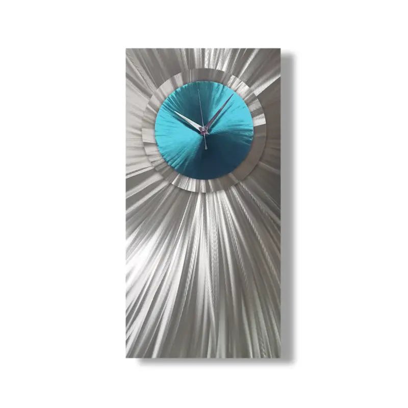 Colourful Unique Wall Clock Titled Radical Atom - Modern Elements Metal Art - INV27272