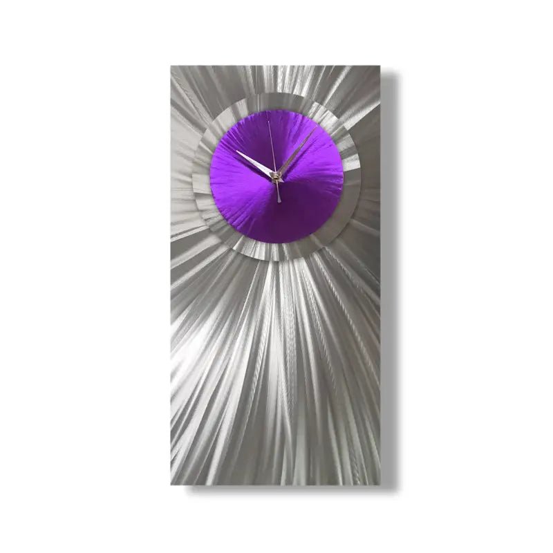 Colourful Unique Wall Clock Titled Radical Atom - Modern Elements Metal Art - INV27273