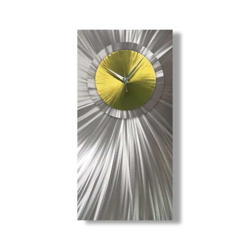 Colourful Unique Wall Clock Titled Radical Atom - Modern Elements Metal Art - INV27272