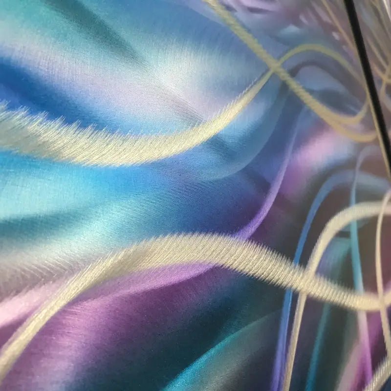 Contemporary Metal Wall Art Titled "Radiation" (Regal Edition) - Modern Elements Metal Art - ME46578