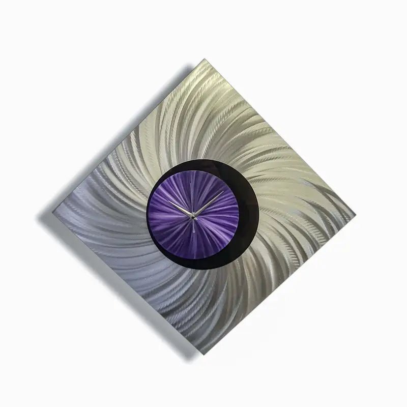 Diamond Clock Titled "Orthodox" - Modern Elements Metal Art - HI87686