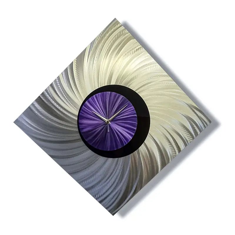 Diamond Clock Titled "Orthodox" - Modern Elements Metal Art - HI87686