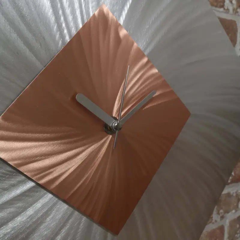 Diamond Wall Clock Titled "Methone" - Modern Elements Metal Art - ME70866