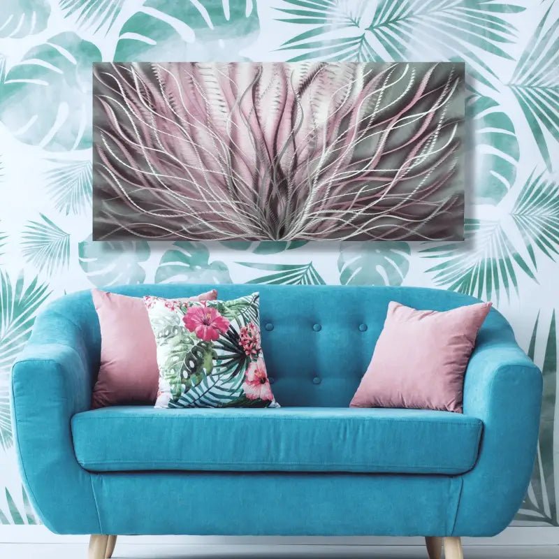 Floral Wall Decor Titled InBloom - Modern Elements Metal Art - ME6778X