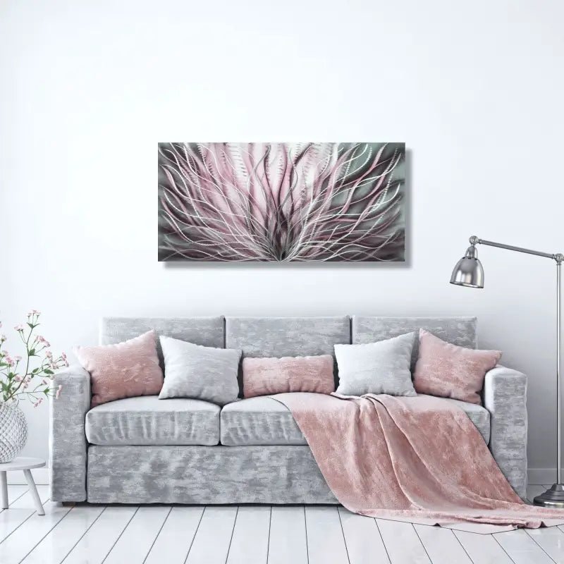 Floral Wall Decor Titled InBloom - Modern Elements Metal Art - ME6778X