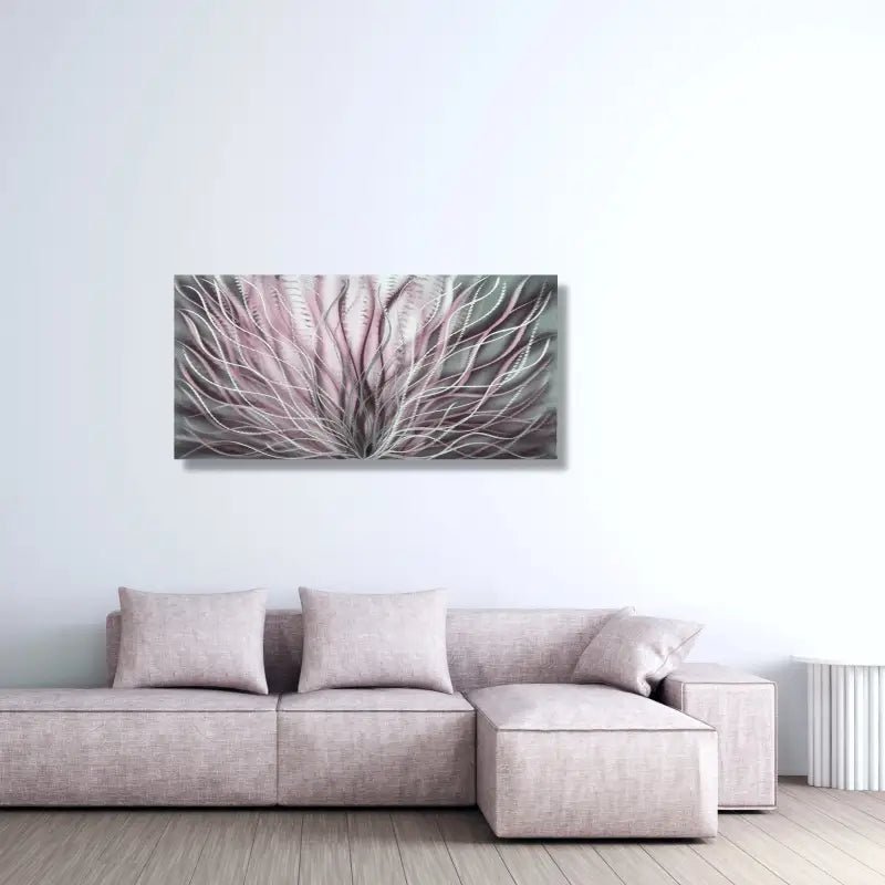 Floral Wall Decor Titled InBloom - Modern Elements Metal Art - ME6778X
