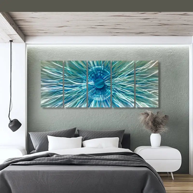 Large Abstract Wall Art Titled "Neutron Star" - Modern Elements Metal Art - 6373932