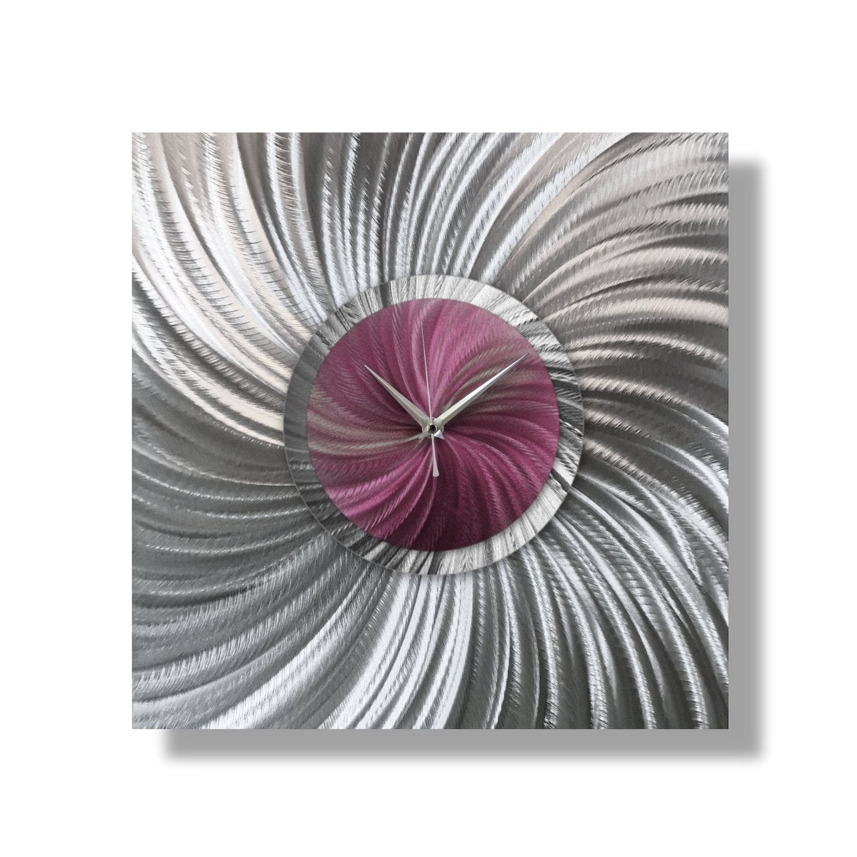 Large Modern Metal Wall Clock – Unique Wall Sculpture & Room Decor - Modern Elements Metal Art - 5446347279
