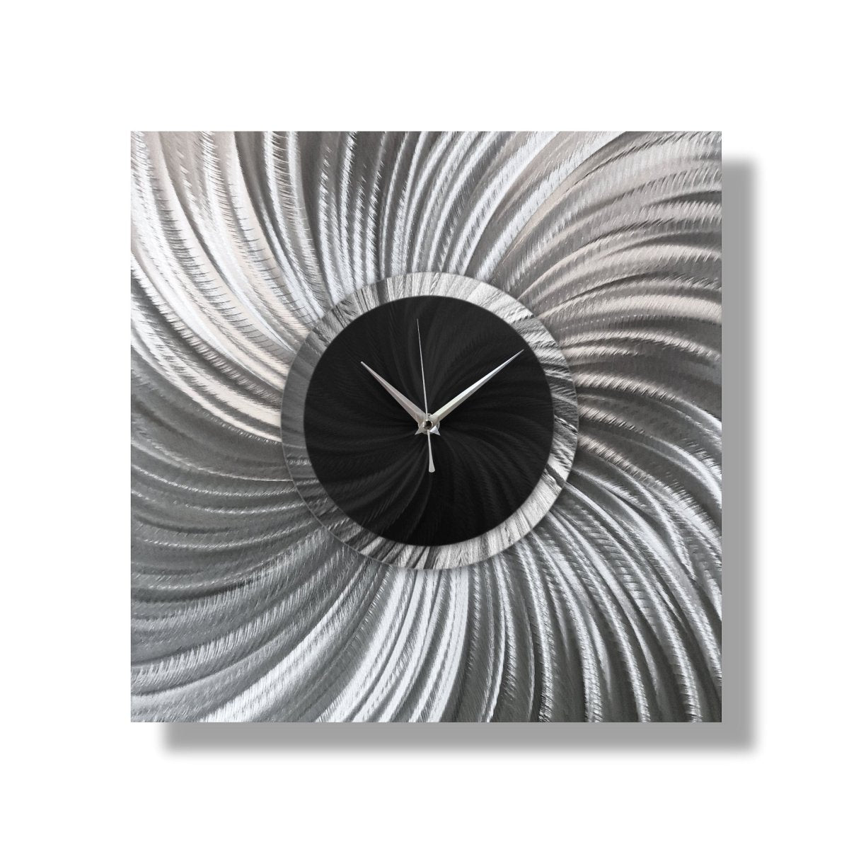 Large Modern Metal Wall Clock – Unique Wall Sculpture & Room Decor - Modern Elements Metal Art - 5446347279