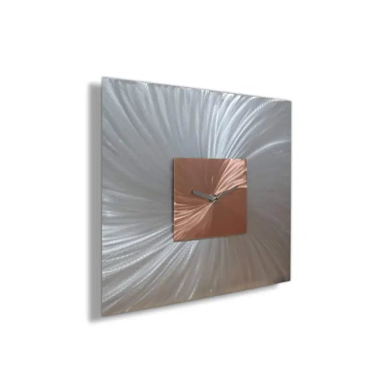 Large Square Wall Clock Titled "Paradox" - Modern Elements Metal Art - ME78788