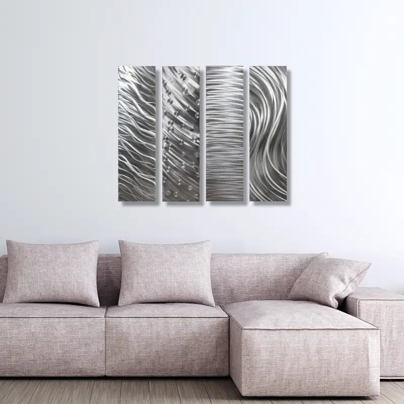 Metal Art Set Titled "Formation" - Modern Elements Metal Art - MO9882NC
