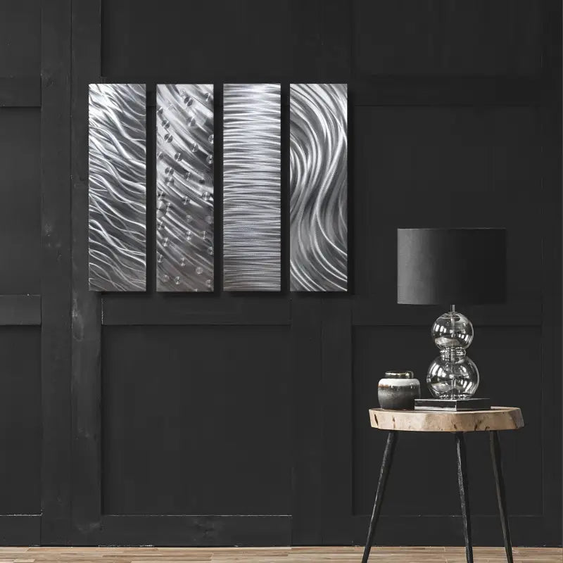 Metal Art Set Titled "Formation" - Modern Elements Metal Art - MO9882NC