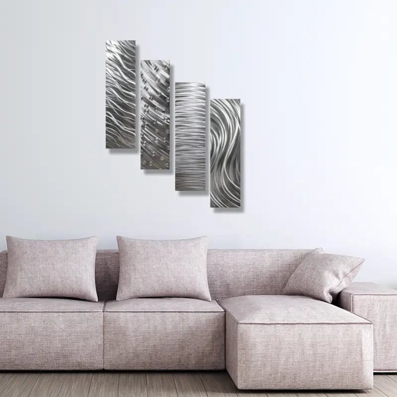 Metal Art Set Titled "Formation" - Modern Elements Metal Art - MO9882NC
