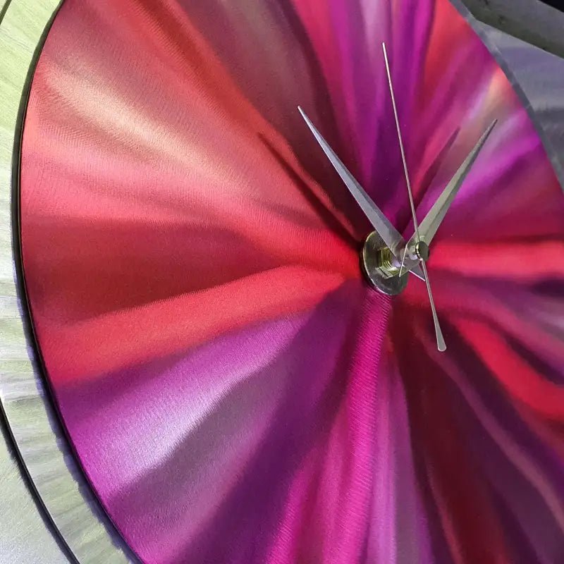 Metal Clock Titled "Affinity" - Modern Elements Metal Art - ME4652292SX