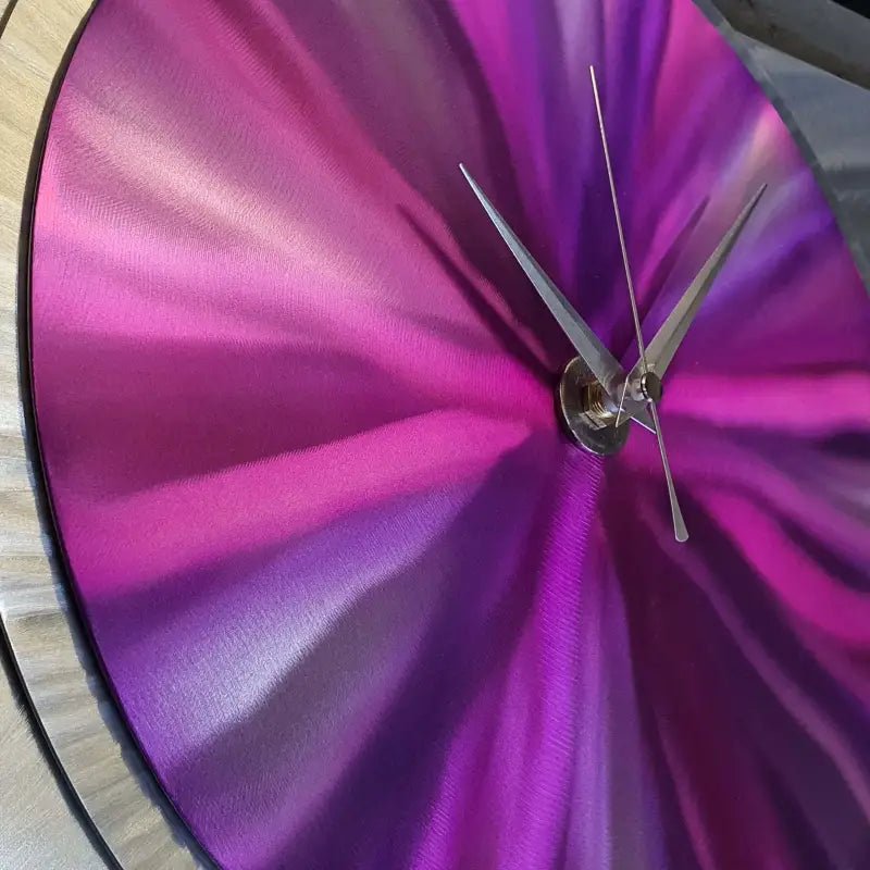 Metal Clock Titled "Affinity" - Modern Elements Metal Art - ME4652292SX