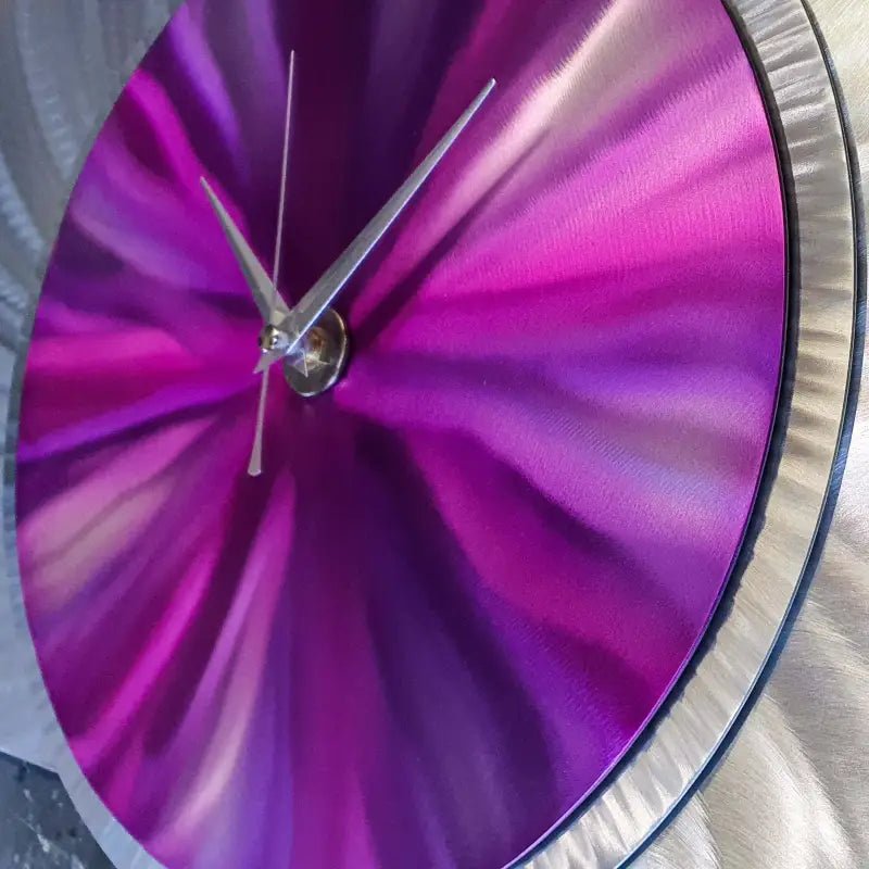 Metal Clock Titled "Affinity" - Modern Elements Metal Art - ME4652293SX