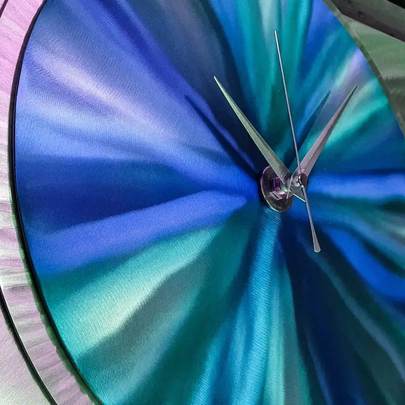 Metal Clock Titled "Affinity" - Modern Elements Metal Art - ME4652292SX