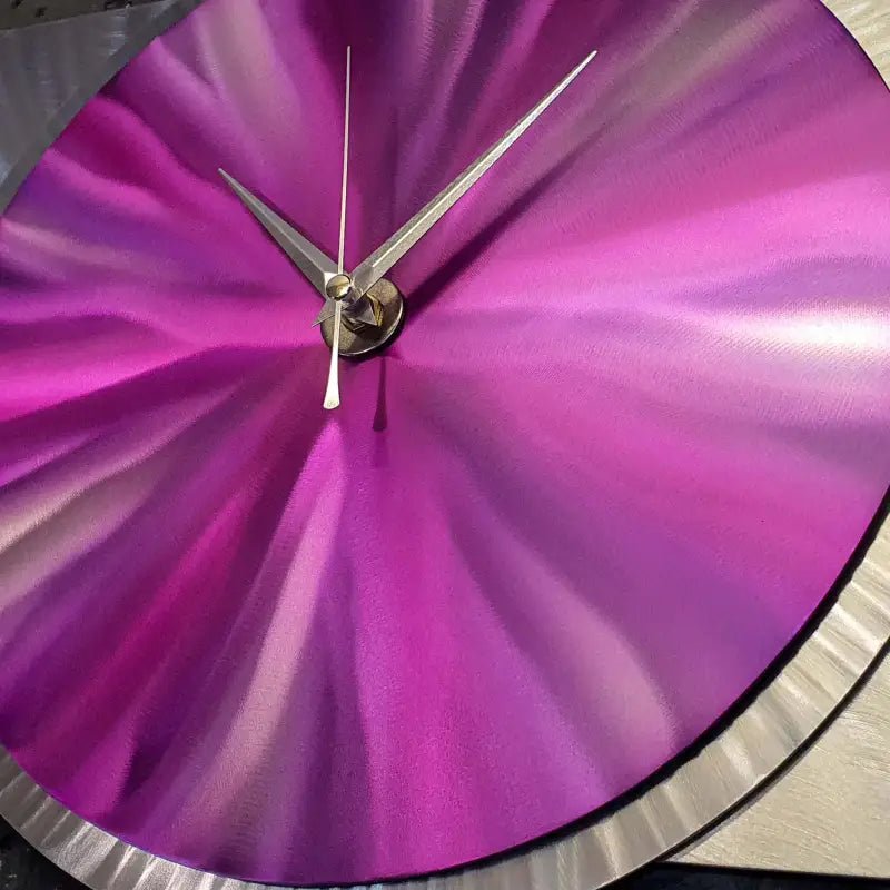 Metal Clock Titled "Affinity" - Modern Elements Metal Art - ME4652292SX