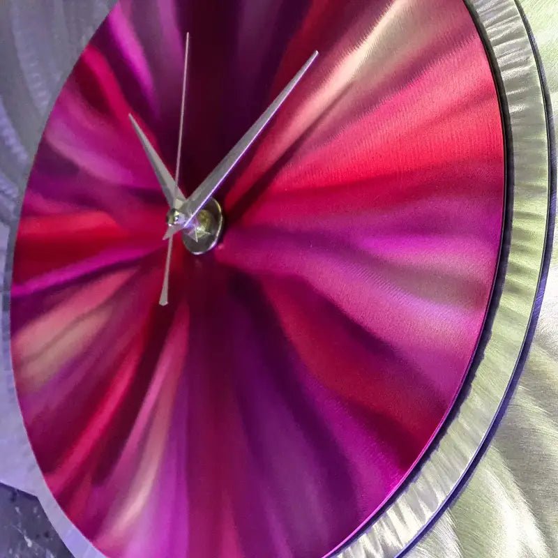 Metal Clock Titled "Affinity" - Modern Elements Metal Art - ME4652292SX