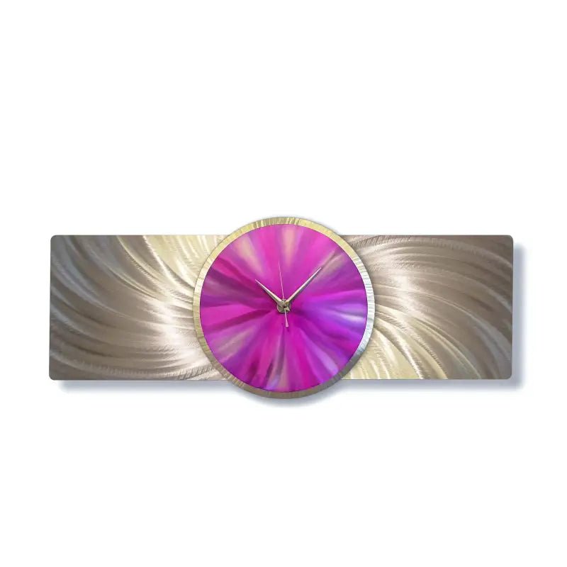 Metal Clock Titled "Affinity" - Modern Elements Metal Art - ME4652292SX